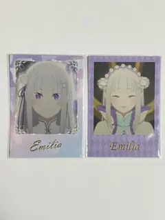 リゼロ　エミリア　フォトカードコレクションガム　ダイソー