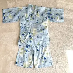 希少　キティちゃん　甚平上下セット　花柄総柄平成ギャル　ハローキティ　サンリオ