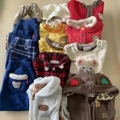 MIKI HOUSE キッズ服セット 90、100cm １３点