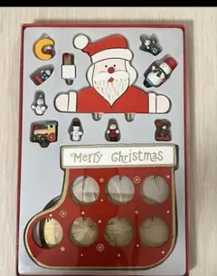 クリスマスオーナメントセット 木製クリスマスツリーと飾り人形セット　アンティーク