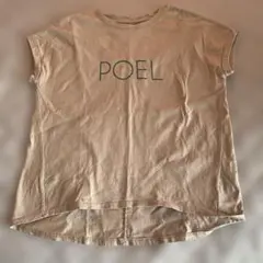 POEL ロゴプリント 半袖Tシャツ ベージュのサムネイル