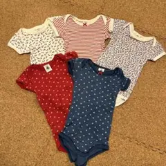 PETIT BATEAU ロンパース 5点セット 6m