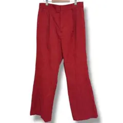 ローリーズファーム フレアパンツ Lレッド 後ろゴ厶 LOWRYS FARM