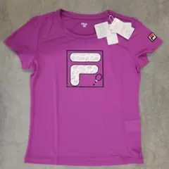 FILA 紫色 Sサイズ Tシャツ UVカット 吸汗速乾