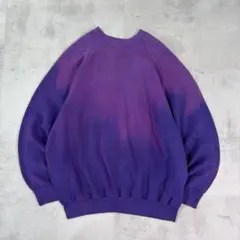 BoRo Vintage　サンフェード スウェット　ネオンパープル　無地ラグラン
