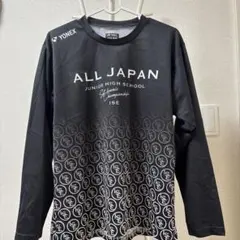 YONEX ALL JAPAN ロングスリーブTシャツ JP M ブラック 限定