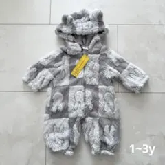 【新品タグ付き】ロンパース うさぎ モコモコ