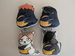 ハイキュー ぬいぐるみキーホルダー 日向翔陽、影山飛雄、孤爪研磨、黒尾鉄朗