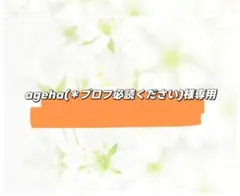 ageha(＊プロフ必読ください)様専用ページ