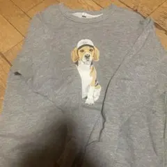 GU 犬プリント グレー スウェット M 値下げ不可のサムネイル