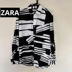 ZARA ストライプ柄 長袖シャツ EUR S