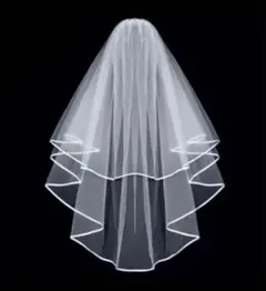 ウェディングベール(ホワイト) ベールダウン可 コーム付き ウェディングベール