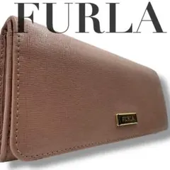 美品 FURLA フルラ　長財布　折り財布 サフィアーノレザー ピンク