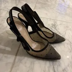 DIOR J'ADIOR スリングバックパンプス ドット柄34ハーフのサムネイル