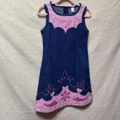 mezzo piano デニムジャンパースカート140