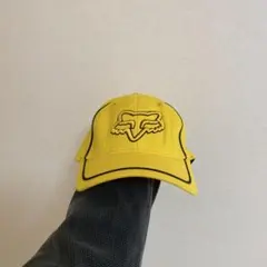 (vintage)90s fox racing logo design cap