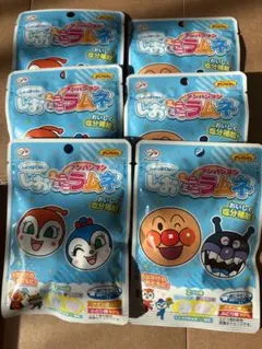 新品　不二家 アンパンマン しおラムネ 6袋セット　 匿名配送