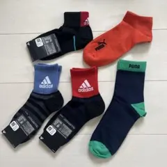 アディダス 靴下 3足セット 21～23cm プーマ 2足セット 23～25cm
