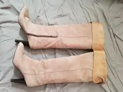 JILLSTUART　スエードロングブーツ　ピンク　23cm