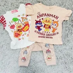 アンパンマンまとめ売りTシャツ2枚とレギンスセット 90cm