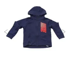 NIKE kids フルジップアップ パーカー 紺 ネイビー