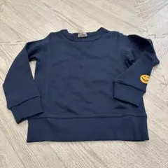 ネイビー スマイルマーク トレーナー