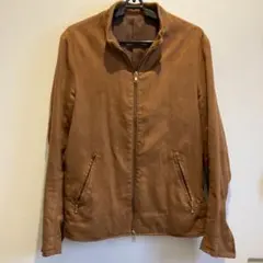 THE SHOP TK フェイクスエード ジップブルゾン キャメル L アウター