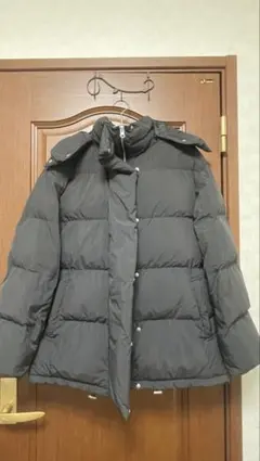 chico フード付きダウンジャケット ブラック