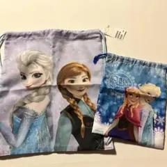 アナと雪の女王 巾着とナップザックセット