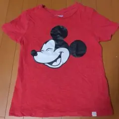 Gap 140cm ディズニー ミッキーマウス Tシャツ 赤
