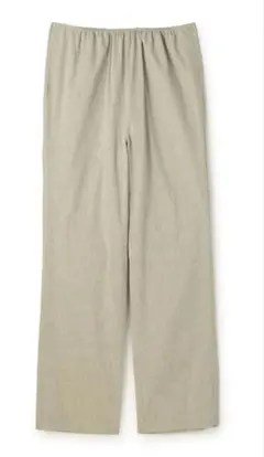 BIYOMA COTTON LINEN RELAX PANTS GRAY