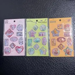 Seria セリア ディズニー ウォーターシール 水シール 3種類 3点セット