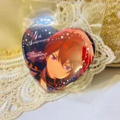 あんスタ 4周年 ビッグハート缶バッジ 朱桜司 新品未使用