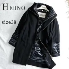 未使用級！ヘルノ　HERNO　ハイブリッドダウンジャケット　ロングコート