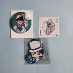 怪盗キッド バッジ ストラップ ステッカー セット