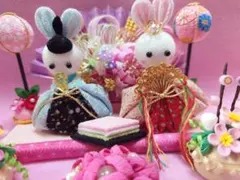 ♡専用♡No.342 ちりめん細工 豪華絢爛 桃の節句 ひな祭り