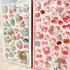 【超お得！】うるうる立体シール 2枚セット まとめ売り キャラクター