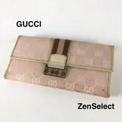 GUCCI グッチ GGキャンバス シェリーライン 長財布 レディース ブランド