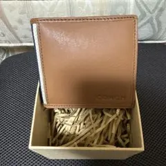 COACH 二つ折り財布 ブラウン