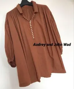 Audrey and John Wad ブラウン長袖シャツのサムネイル