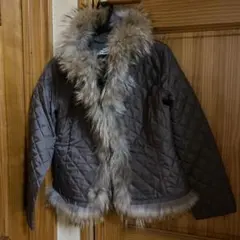 ファー付きインナーキルティングジャケット