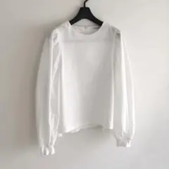 ビューティーアンドユース　コットンブロード タックスリーブカットソー