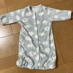 雲柄ロンパース 50-60cm 水色