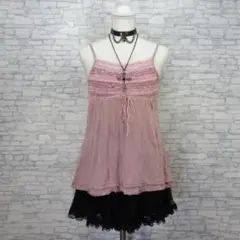 バレエコア 姫系 ロキエ フリル キャミソール Y2K フェアリーグランジ