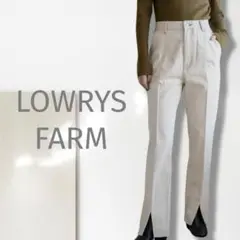 t【ローリーズファーム】デニムパンツ/美品 脚長効果 ハイウエスト 綿100%