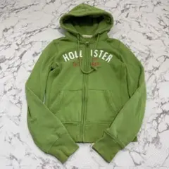 Hollister ジップアップ　パーカー　ホリスター　グリーン　Y2K