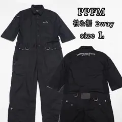 【美品】PPFM オールインワン つなぎ 七分袖&裾 2way 刺繍 Lのサムネイル