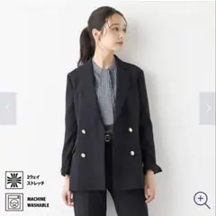 レディース スーツ #ネイビー (ダブルボタン テーラードジャケット、パンツ)