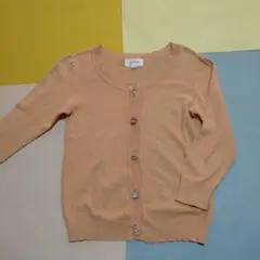 ジルスチュアート　シャーベットオレンジ ニットカーディガン