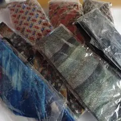 シルクネクタイセット 多色柄　9本